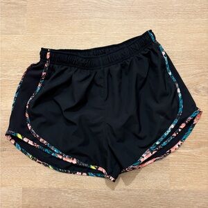 Nike Black Women's Running Shorts with Colorful Trim